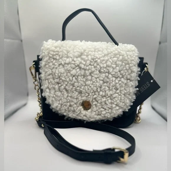 STEVE MADDEN SHERPA CROSSBODY BAG NWT - Picture 9 of 13
